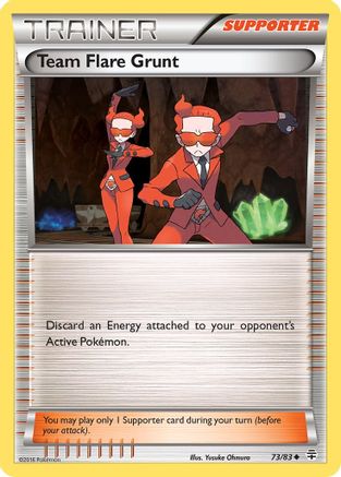 Team Flare Grunt 073/83  - Reverse Holofoil Generations - Uncommon