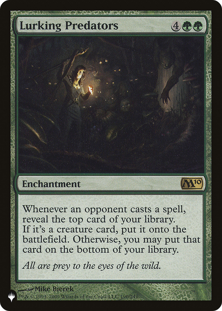 Lurking Predators (LIST-M10-190) - The List