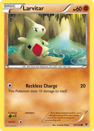 Larvitar (40) 040/124  XY  Fates Collide - Common