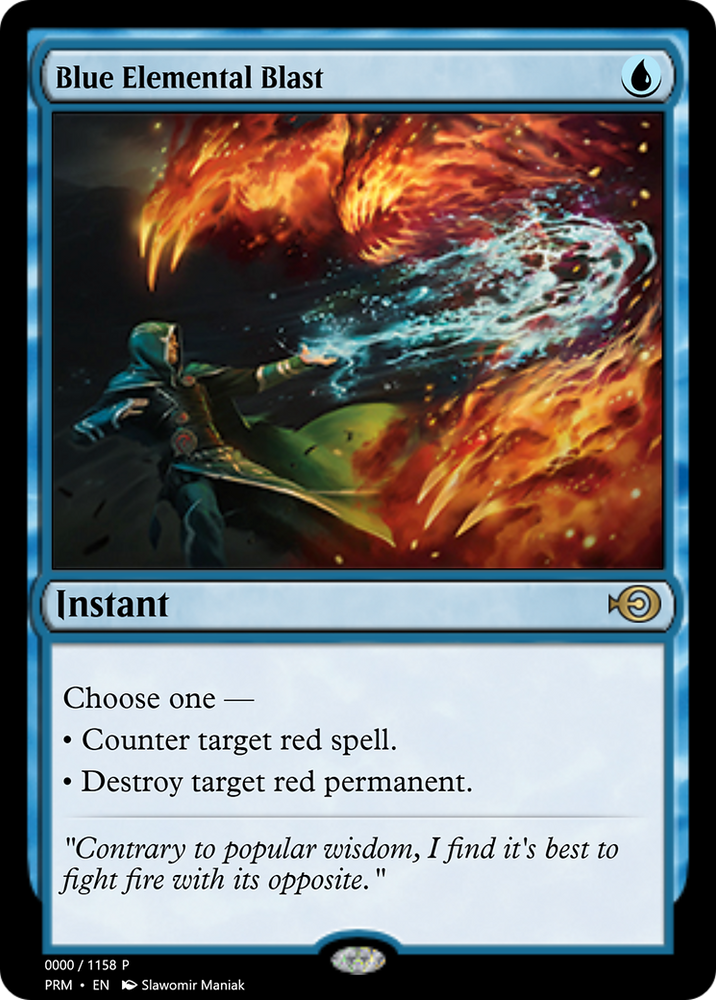 Blue Elemental Blast (PRM-70922) - Magic Online Promos