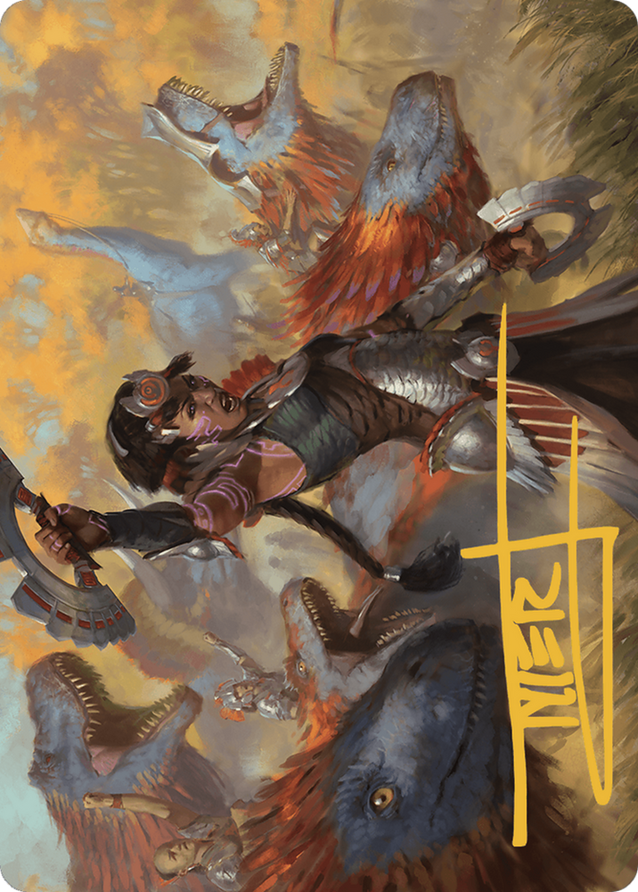 Huatli, Poet of Unity // Huatli, Poet of Unity (ALCI-027) - The Lost Caverns of Ixalan Art Series (Borderless) Foil