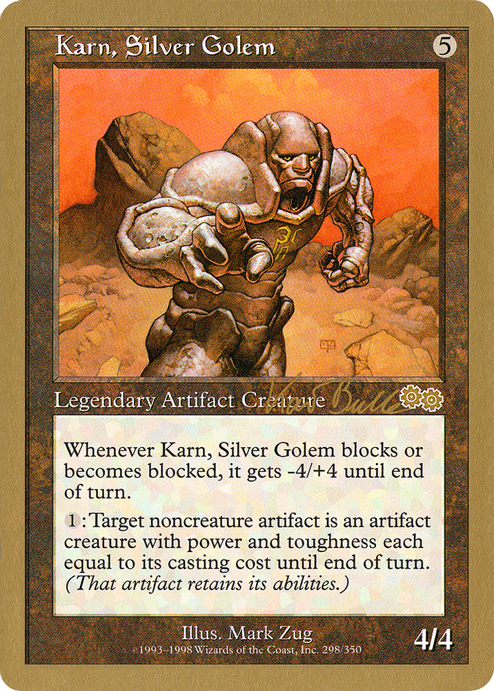 Karn, Silver Golem - 1999 Kai Budde (USG) (WCD-KB298) - World Championship Decks 1999