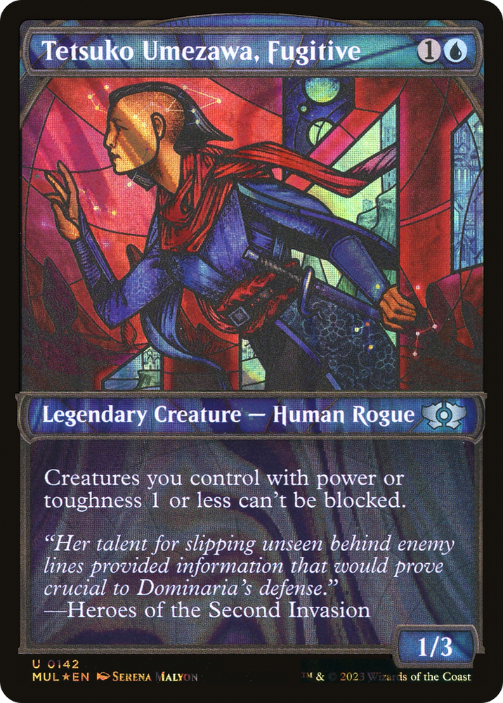 Tetsuko Umezawa, Fugitive (Halo Foil) (MUL-142) - Multiverse Legends: (Showcase) Foil
