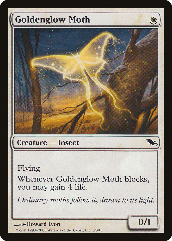 Goldenglow Moth (SHM-006) - Shadowmoor Foil