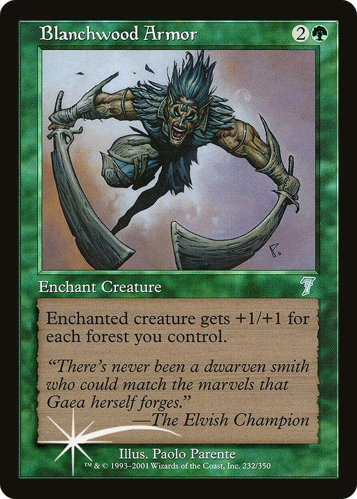 Blanchwood Armor (7ED-232★) - Seventh Edition Foil