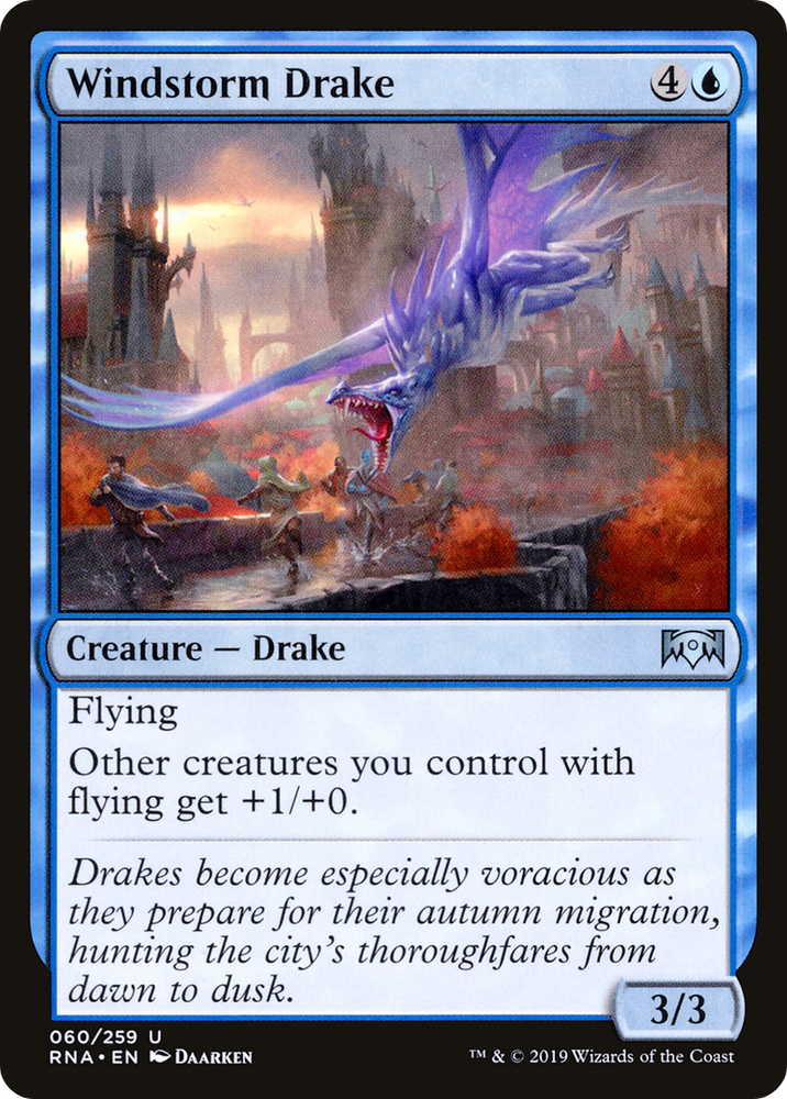 Windstorm Drake (RNA-060) - Ravnica Allegiance Foil