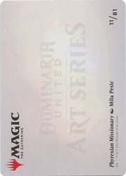 Phyrexian Missionary // Phyrexian Missionary (ADMU-011) - Dominaria United Art Series (Borderless) Foil