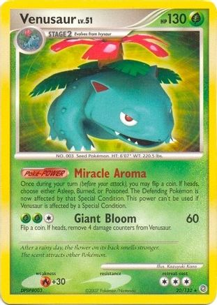 Venusaur (Secret Wonders) 020/132  Deck Exclusives - Rare