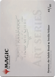 Parnesse, the Subtle Brush // Parnesse, the Subtle Brush (ASNC-045) - New Capenna Art Series (Borderless) Foil