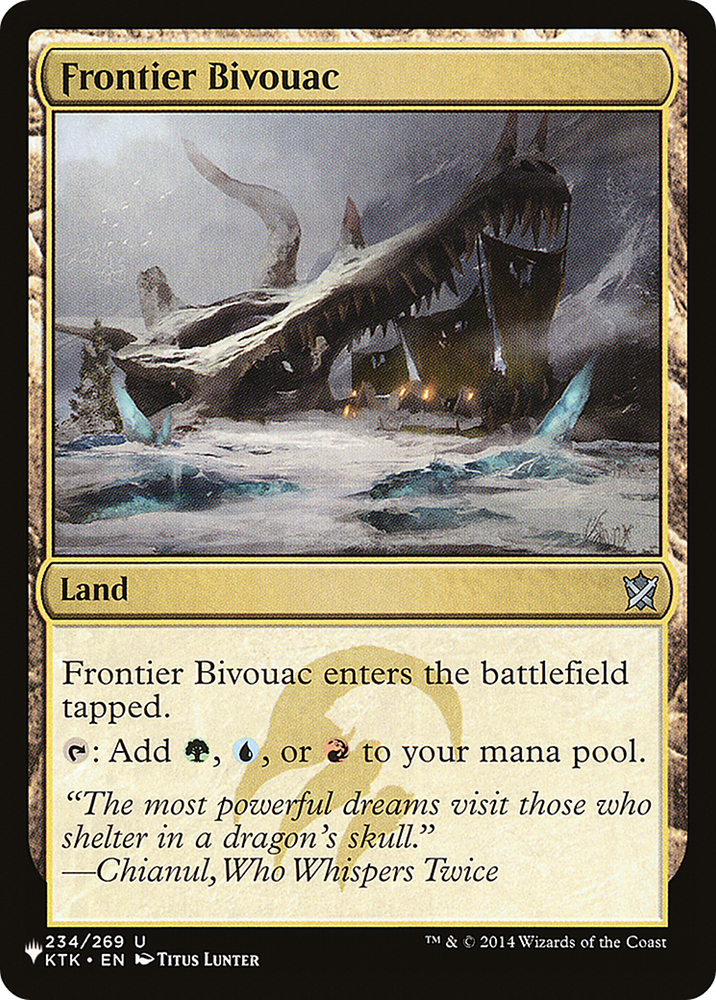 Frontier Bivouac (KTK) (LIST-234) - The List