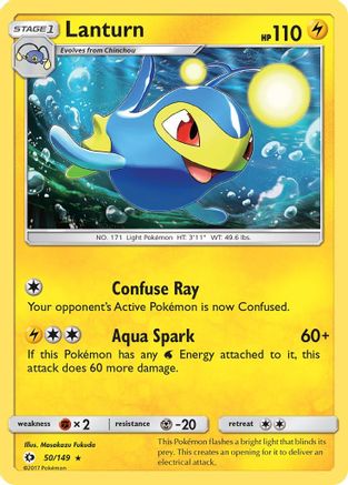 Lanturn 050/149  SM Base Set - Rare