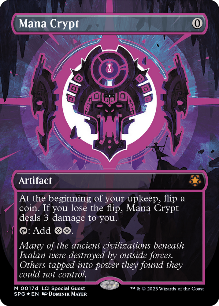 Mana Crypt (0017d) (Borderless) (SPG-17D) - Special Guests (Borderless) Foil