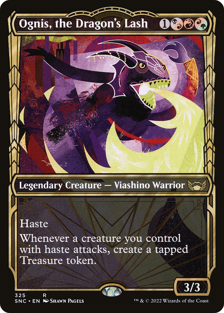 Ognis, the Dragon's Lash (Showcase) (SNC-325) - Streets of New Capenna: (Showcase) Foil
