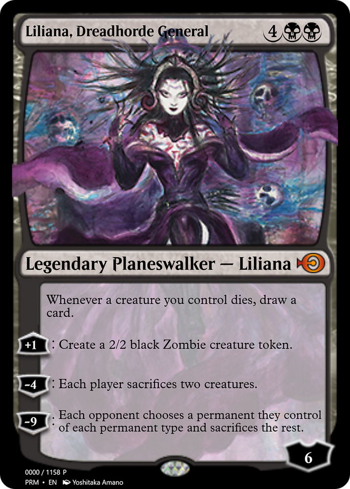Liliana, Dreadhorde General (PRM-72283) - Magic Online Promos Foil