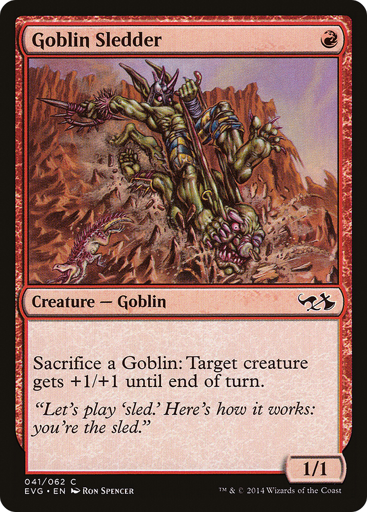 Goblin Sledder (DD3-041) - Duel Decks Anthology: Elves vs. Goblins