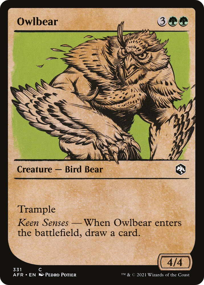 Owlbear (Showcase) (AFR-331) - Adventures in the Forgotten Realms: (Showcase)