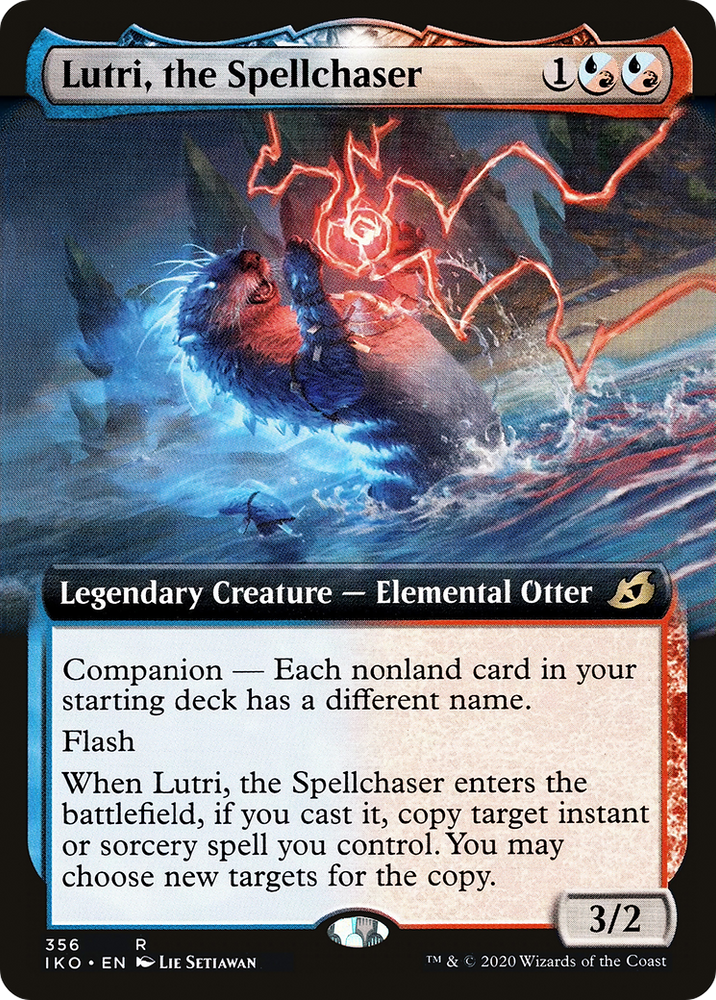 Lutri, the Spellchaser (Extended Art) (IKO-356) - Ikoria: Lair of Behemoths: (companion, Extended Art) Foil