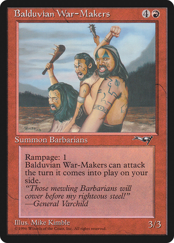 Balduvian War-Makers (Gen. Varchild Flavor) (ALL-098) - Alliances