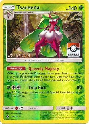 Tsareena 020/149  - Reverse Holofoil League & Championship Cards - Promo