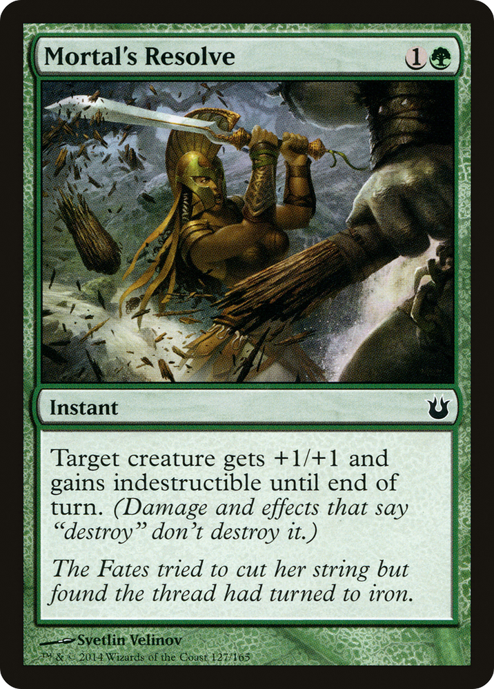 Mortal's Resolve (BNG-127) - Born of the Gods Foil