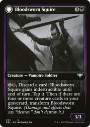 Bloodsworn Squire (DBL-364) - Innistrad: Double Feature: (Double Faced Transform)