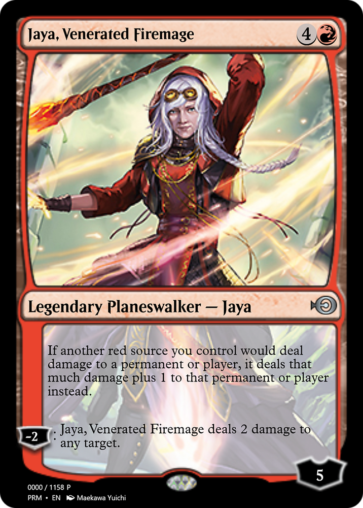 Jaya, Venerated Firemage (PRM-72243) - Magic Online Promos Foil