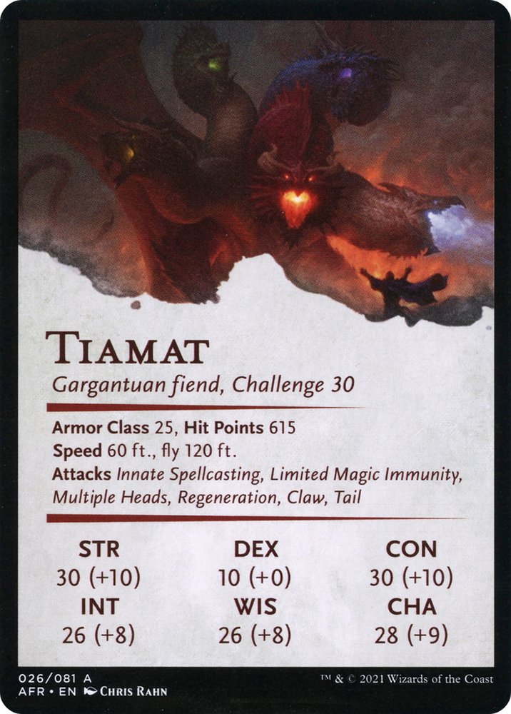 Tiamat // Tiamat (AAFR-026) - Adventures in the Forgotten Realms Art Series (Borderless)