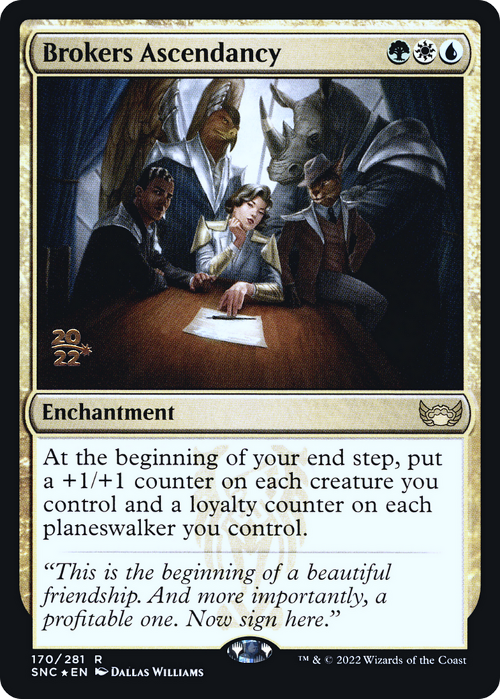 Brokers Ascendancy (PRE-170S) - Streets of New Capenna Promos Foil