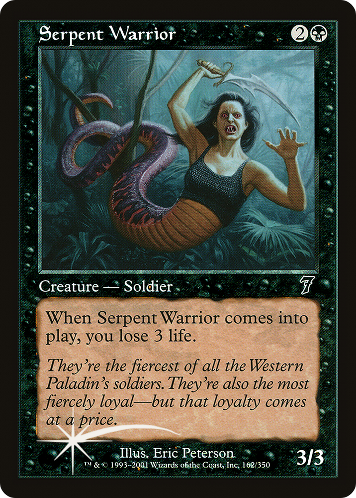 Serpent Warrior (7ED-162★) - Seventh Edition Foil