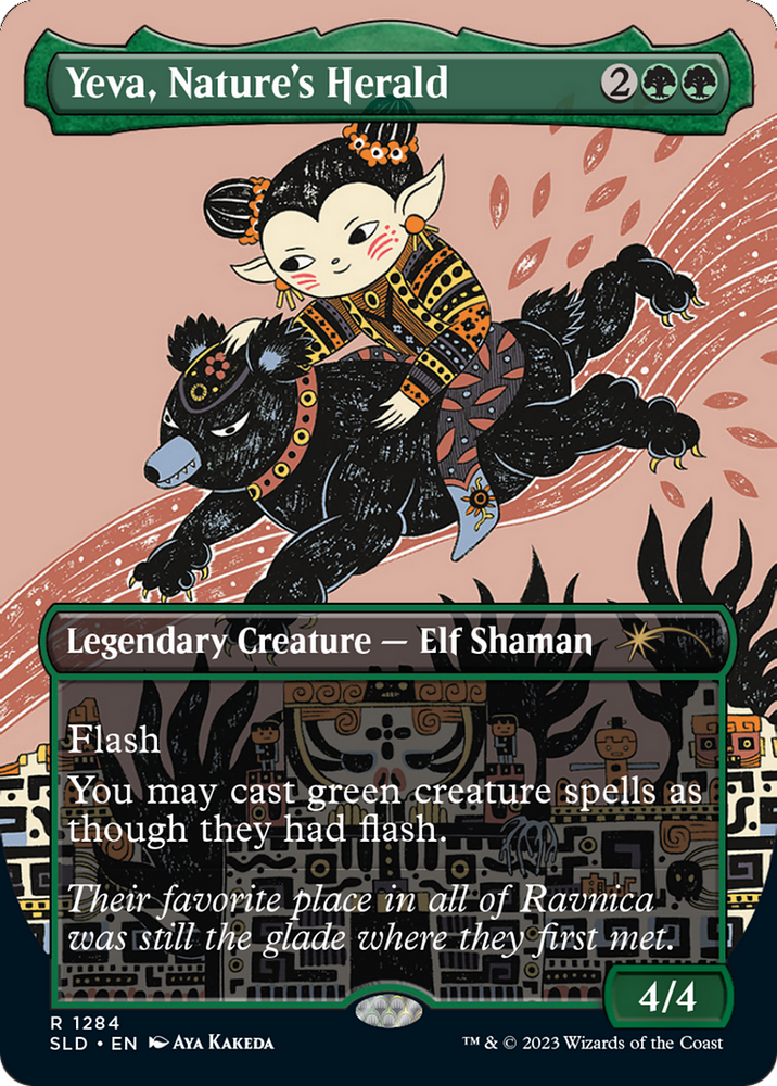 Yeva, Nature's Herald (SLD-1284) - Secret Lair Drop (Borderless)