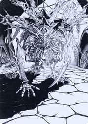 Thrun, Breaker of Silence // Thrun, Breaker of Silence (AONE-076) - Phyrexia: All Will Be One Art Series (Borderless) Foil