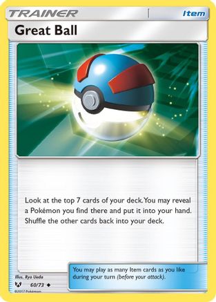 Great Ball 060/73  - Reverse Holofoil Shining Legends - Uncommon