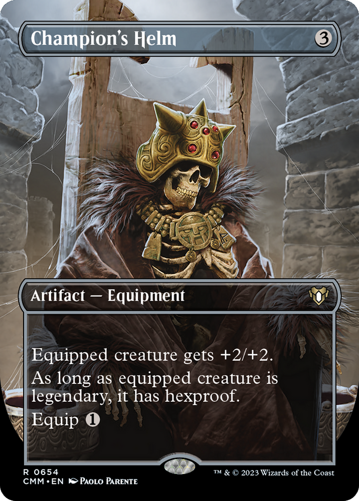 Champion's Helm (Borderless) (CMM-654) - Commander Masters (Borderless) Foil