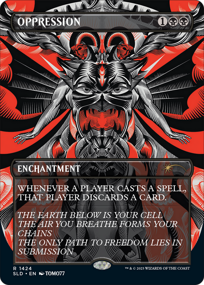 Oppression (SLD-1424) - Secret Lair Drop (Borderless) Foil