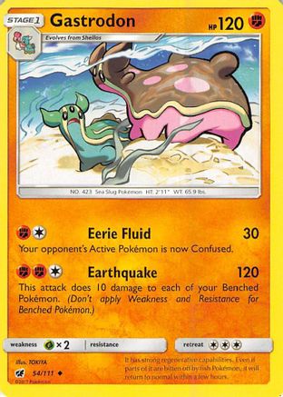 Gastrodon 054/111  SM  Crimson Invasion - Uncommon