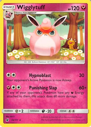 Wigglytuff 072/111  SM  Crimson Invasion - Rare