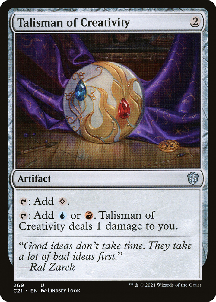 Talisman of Creativity (C21-269) - Commander 2021