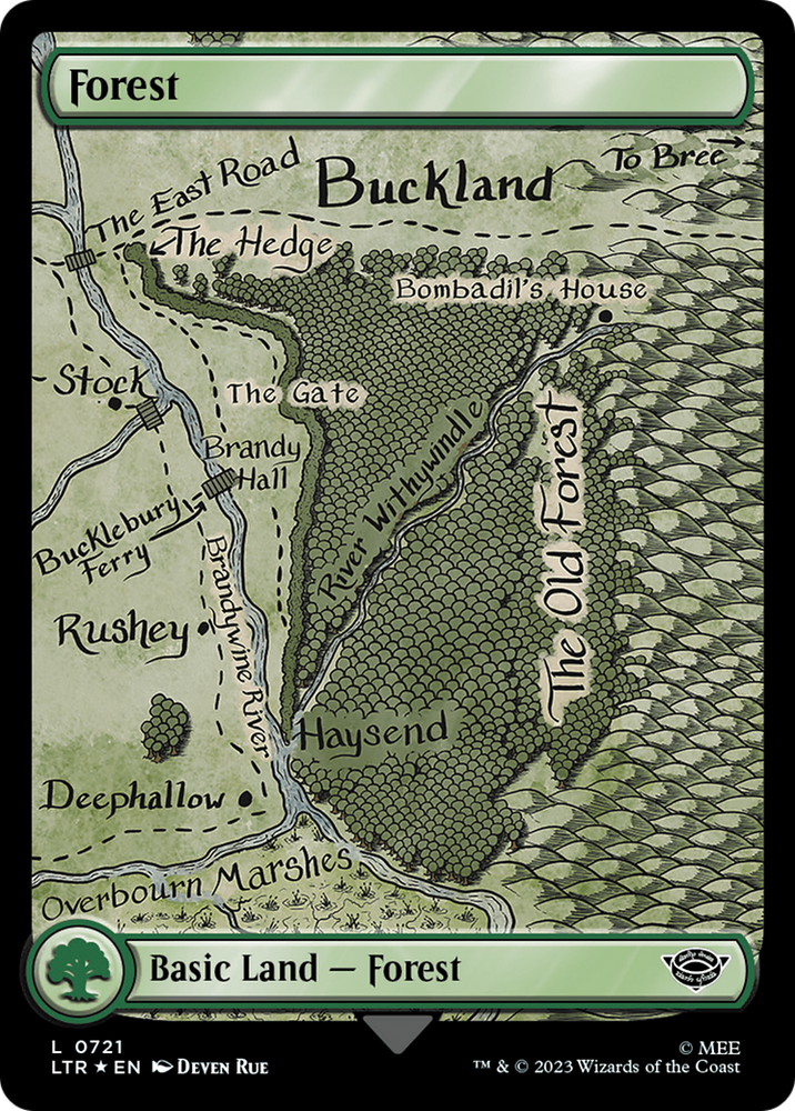Forest (0721) (Surge Foil) (LTR-721) - The Lord of the Rings: Tales of Middle-earth Foil