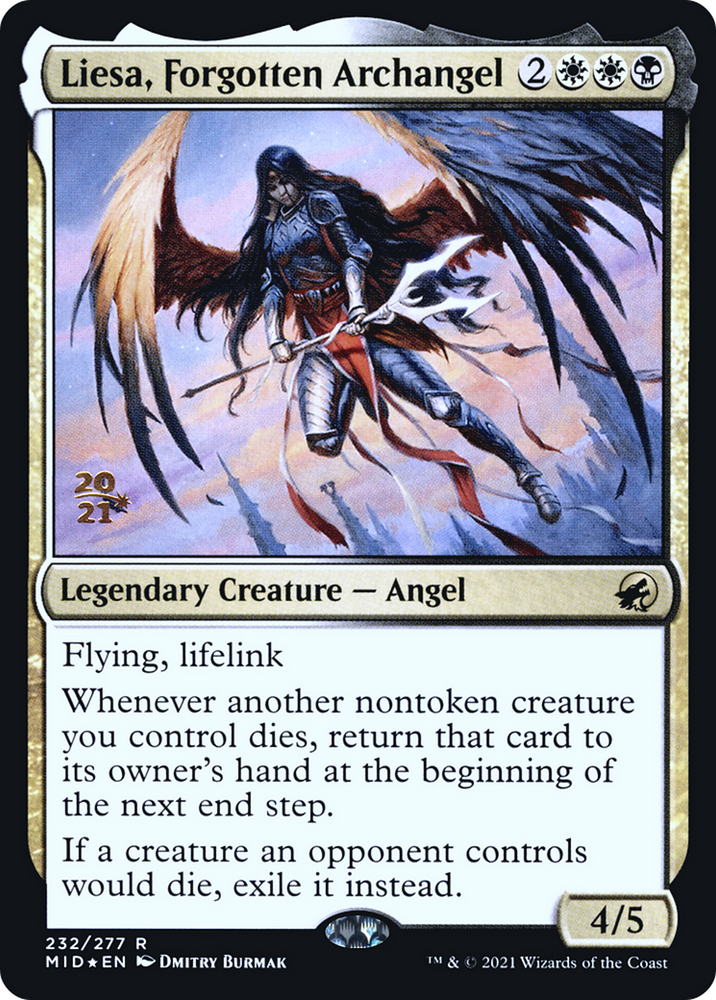 Liesa, Forgotten Archangel (PRE-232) - Innistrad: Midnight Hunt Promos Foil