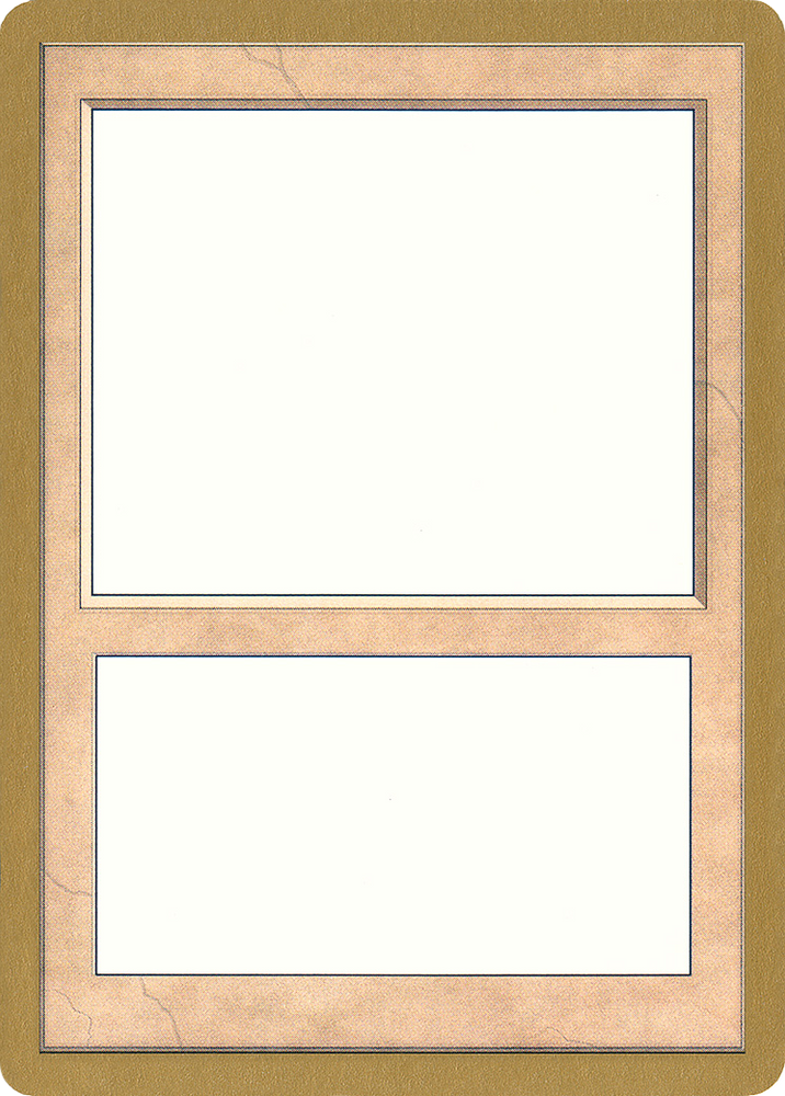 Blank Card (WC99-00B) - World Championship Decks 1999