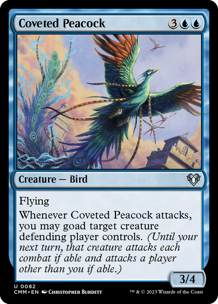 Coveted Peacock (CMM-082) - Commander Masters Foil