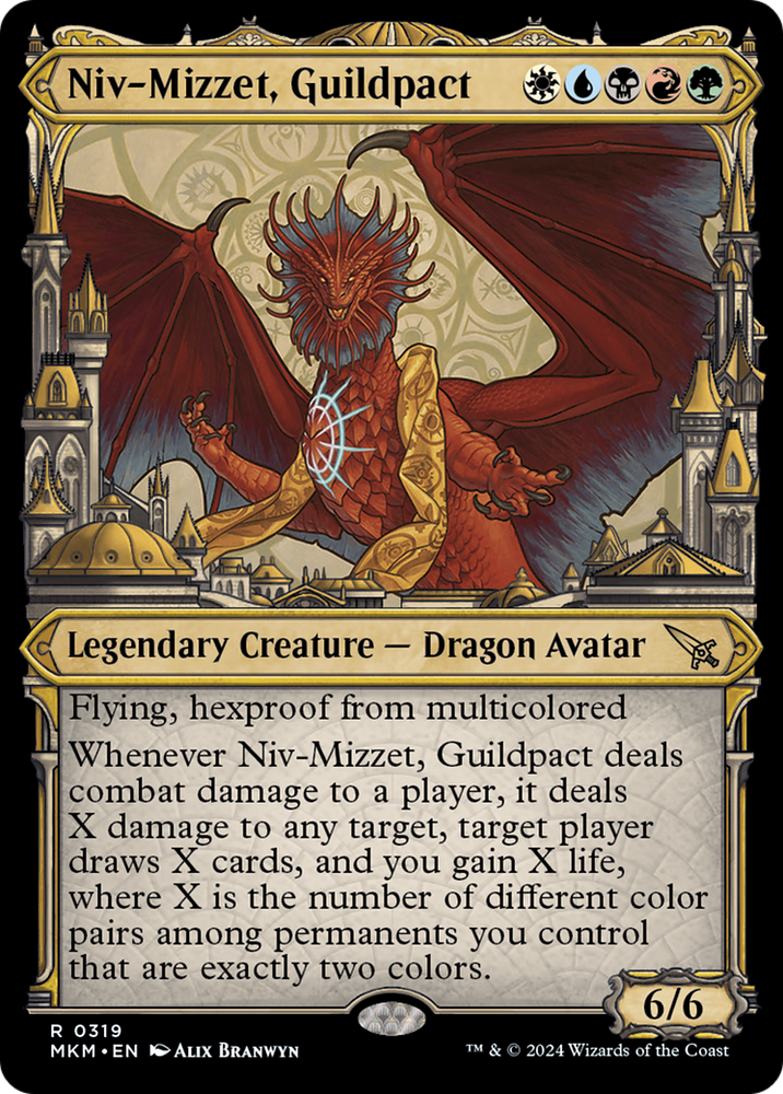 Niv-Mizzet, Guildpact (Showcase) (319) (MKM-319) - Murders at Karlov Manor: (Showcase)