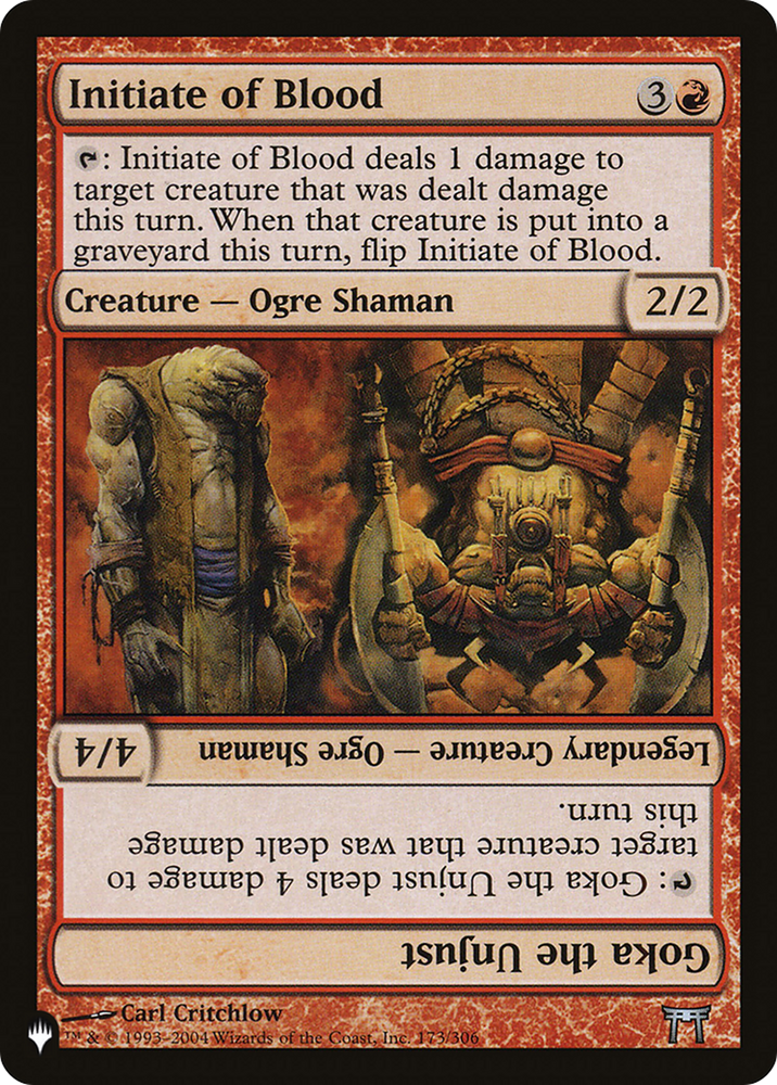 Initiate of Blood // Goka the Unjust (LIST-173/306) - The List