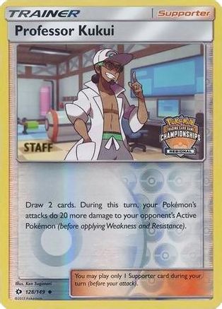 Professor Kukui 128/149  - Reverse Holofoil League & Championship Cards - Promo