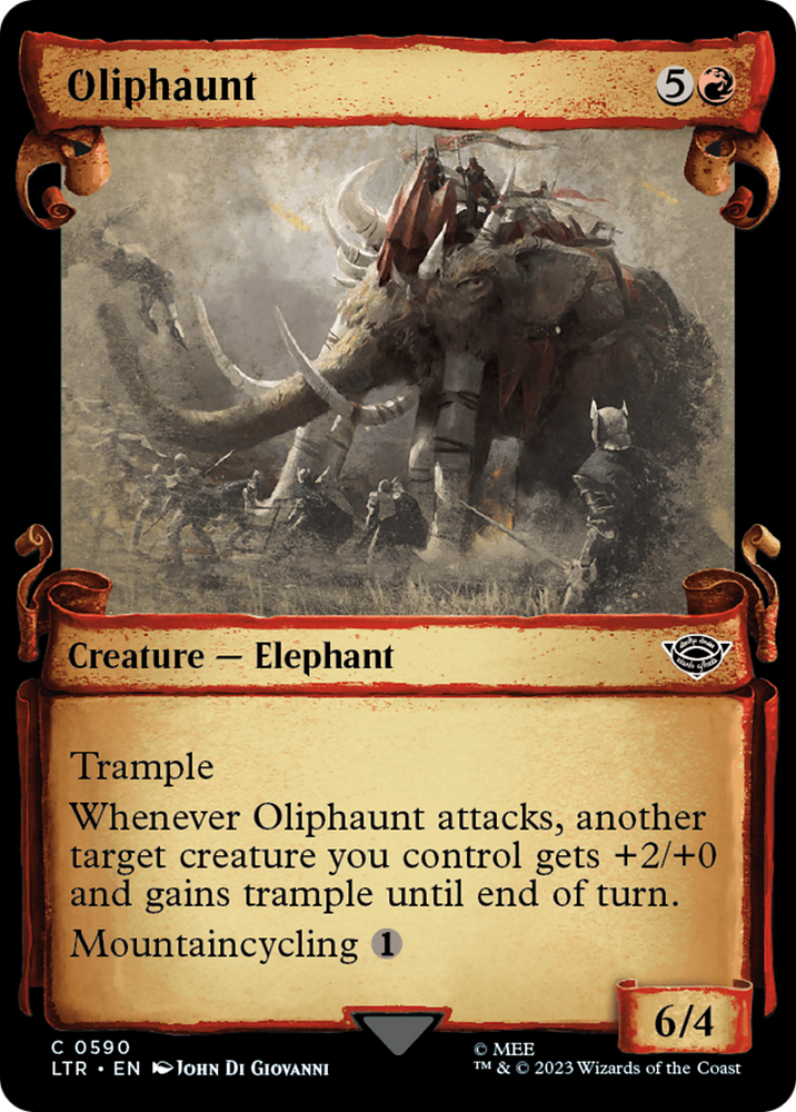 Oliphaunt (Showcase Scrolls) (LTR-590) - The Lord of the Rings: Tales of Middle-earth: (Showcase)