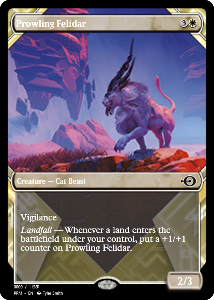 Prowling Felidar (PRM-83682) - Magic Online Promos