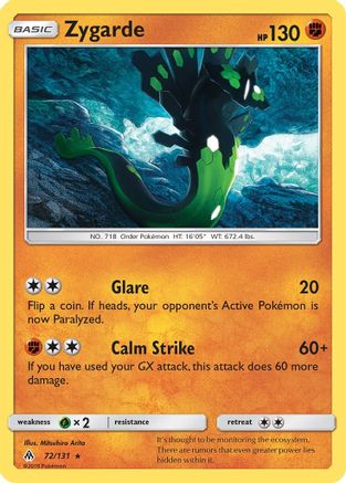 Zygarde (72) 072/131  SM  Forbidden Light - Rare