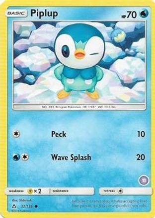 Piplup (11) 032  SM Trainer Kit Alolan Sandslash & Alolan Ninetales - Common