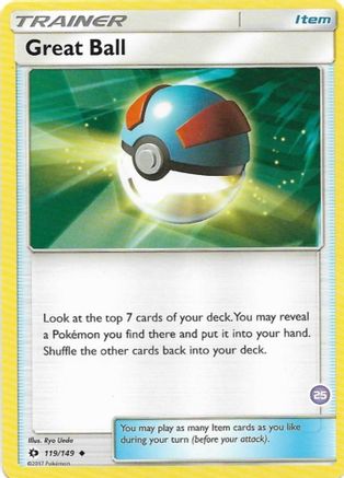 Great Ball (25) (Alolan Sandslash Half-Deck) 119  SM Trainer Kit Alolan Sandslash & Alolan Ninetales - Uncommon