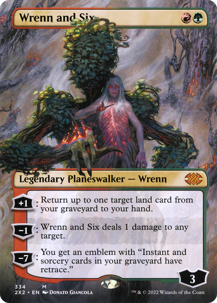 Wrenn and Six (Borderless) (2X2-334) - Double Masters 2022 (Borderless) Foil